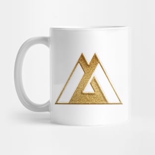 Toyama Prefecture Symbol in Gold Faux Mug